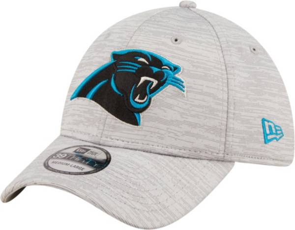 New Era Men's Carolina Panthers Distinct 39Thirty Grey Stretch Fit Hat