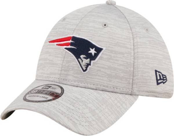 New Era Men's New England Patriots Distinct 39Thirty Grey Stretch Fit Hat