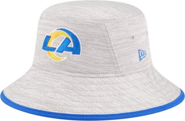 New Era Men's Los Angeles Rams Distinct Grey Adjustable Bucket Hat