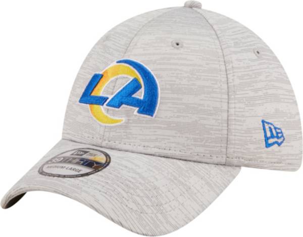 New Era Men's Los Angeles Rams Distinct 39Thirty Grey Stretch Fit Hat