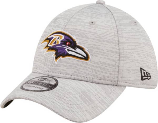 New Era Men's Baltimore Ravens Distinct 39Thirty Grey Stretch Fit Hat