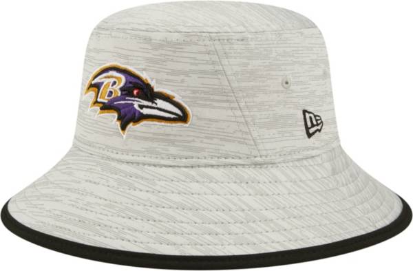 New Era Men's Baltimore Ravens Distinct Grey Adjustable Bucket Hat
