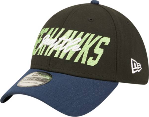 New Era Men's Seattle Seahawks 2022 NFL Draft 39Thirty Black Stretch Fit Hat