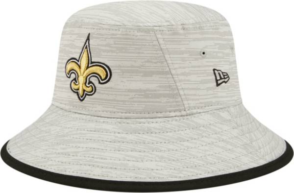 New Era Men's New Orleans Saints Distinct Grey Adjustable Bucket Hat