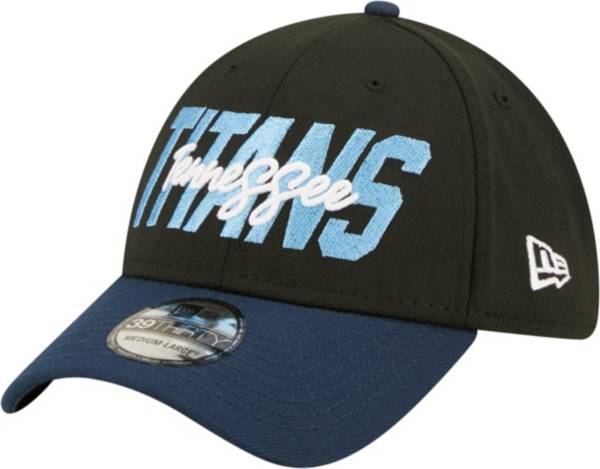 New Era Men's Tennessee Titans 2022 NFL Draft 39Thirty Black Stretch Fit Hat