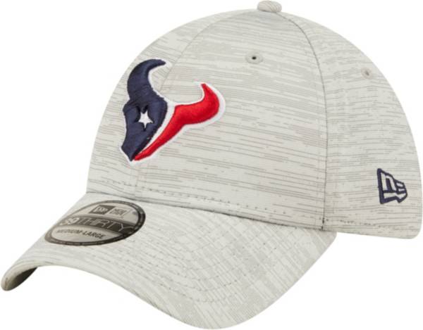 New Era Men's Houston Texans Distinct 39Thirty Grey Stretch Fit Hat