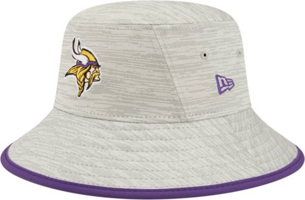 New Era Men's Minnesota Vikings Distinct Grey Adjustable Bucket Hat