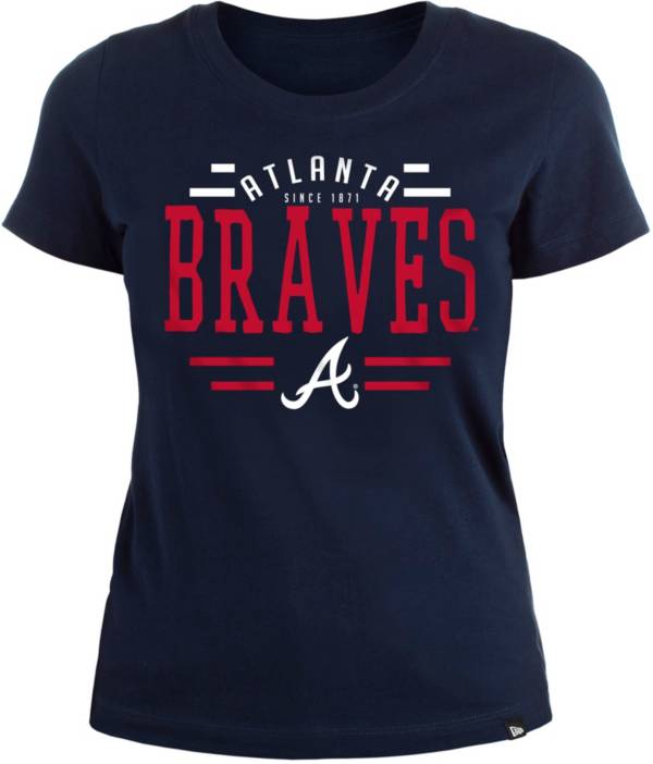 New Era Women's Atlanta Braves Blue T-Shirt product image