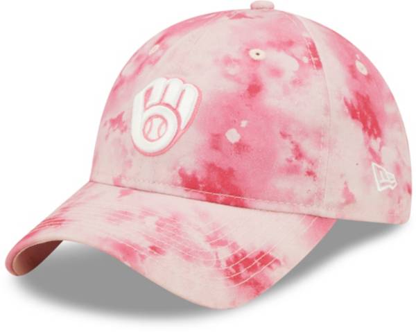 New Era Women's Mother's Day '22 Milwaukee Brewers Pink 9Twenty Adjustable Hat