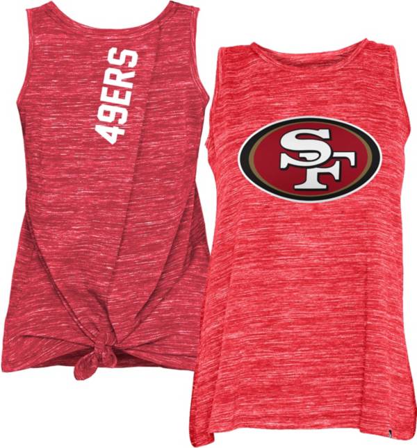 New Era Women's San Francisco 49ers Splitback Red Tank Top