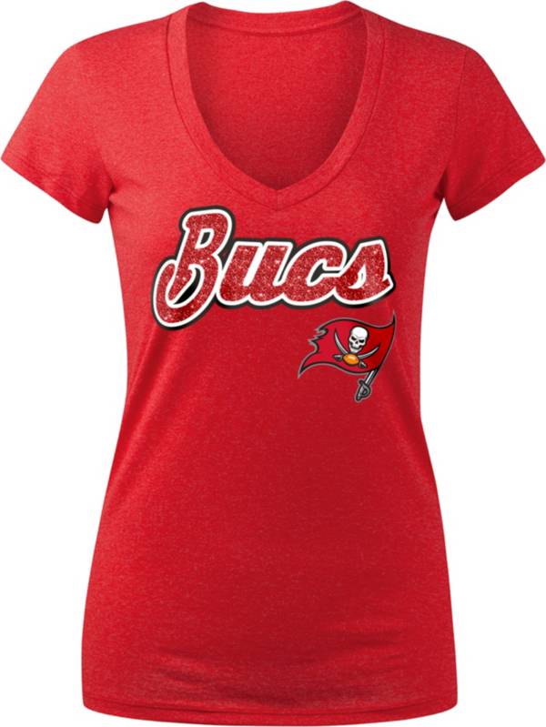 New Era Apparel Women's Tampa Bay Buccaneers Graphic Red T-Shirt