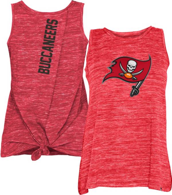 New Era Women's Tampa Bay Buccaneers Splitback Red Tank Top