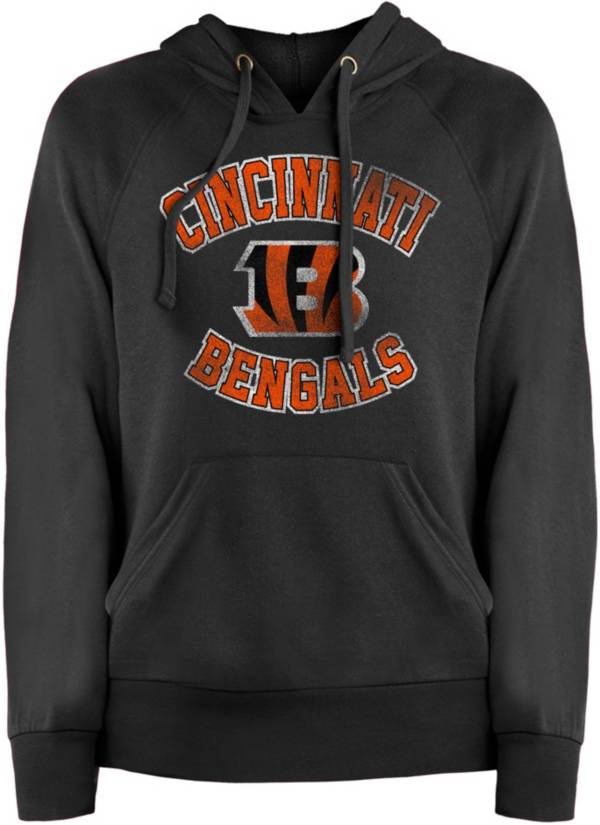 New Era Apparel Women's Cincinnati Bengals Circle Logo Pullover Hoodie