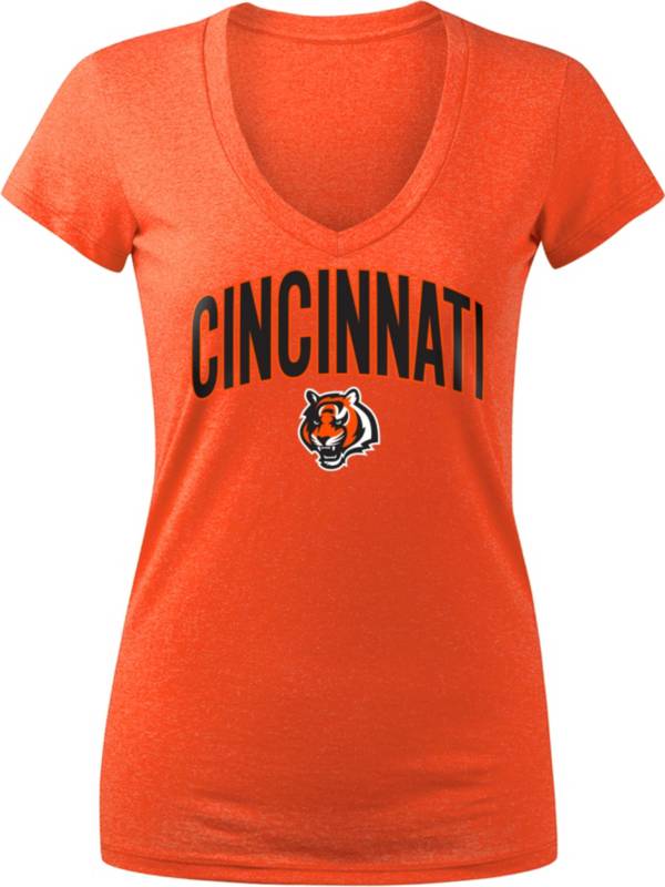 New Era Apparel Women's Cincinnati Bengals Graphic Orange T-Shirt