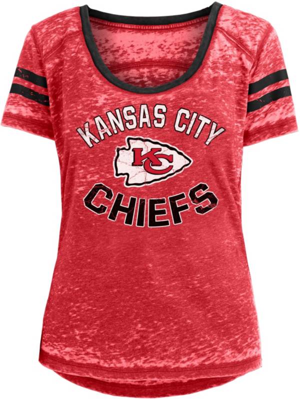 New Era Women's Kansas City Chiefs Burnout Red T-Shirt product image