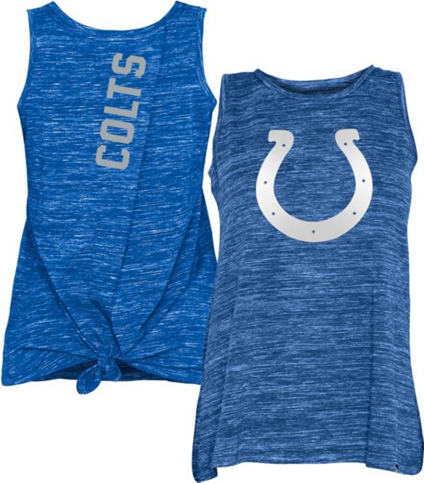 New Era Women's Indianapolis Colts Splitback Blue Tank Top