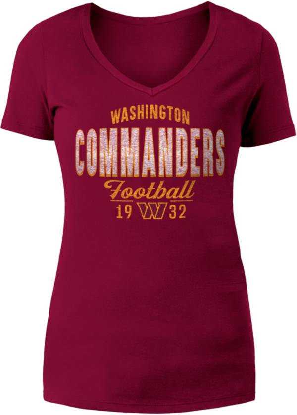 New Era Apparel Women's Washington Commanders Arch Red T-Shirt