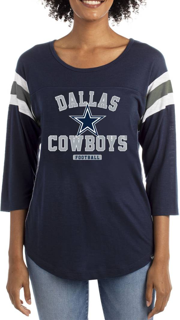 New Era Apparel Women's Dallas Cowboys Sublimated Navy Three-Quarter Sleeve T-Shirt product image
