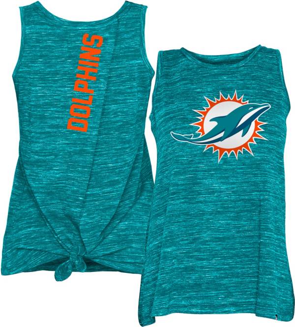 New Era Women's Miami Dolphins Splitback Aqua Tank Top