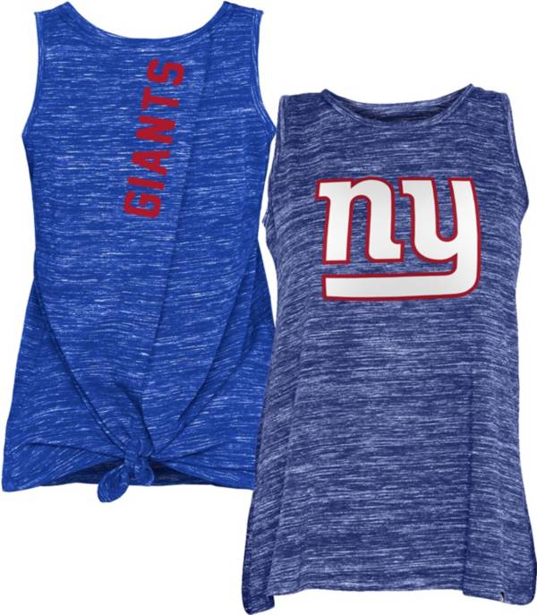 New Era Women's New York Giants Splitback Blue Tank Top