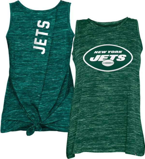 New Era Women's New York Jets Splitback Green Tank Top