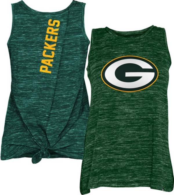 New Era Women's Green Bay Packers Splitback Green Tank Top