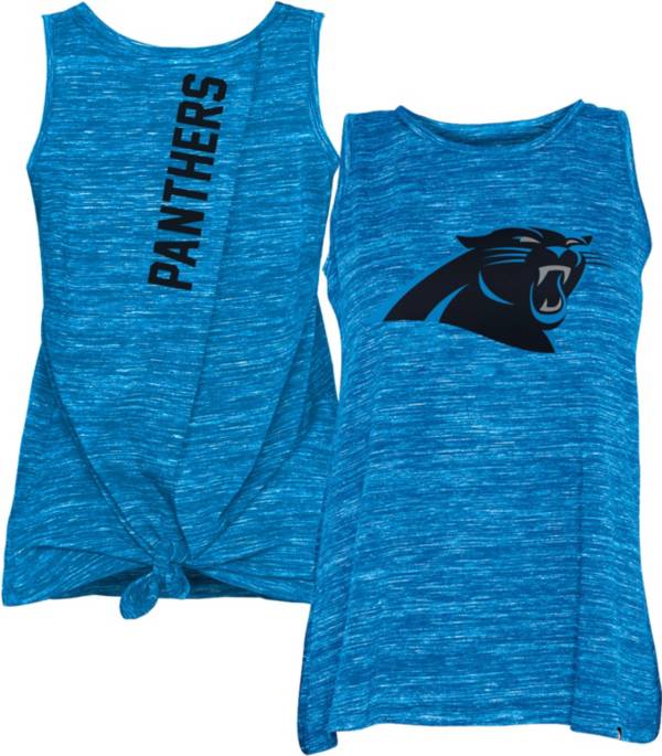 New Era Women's Carolina Panthers Splitback Blue Tank Top