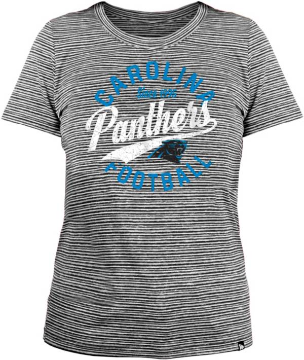 New Era Women's Carolina Panthers Space Dye Black T-Shirt product image