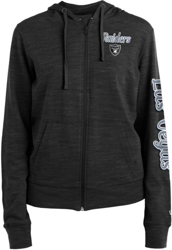 New Era Women's Las Vegas Raiders Black Space Dye Full-Zip Jacket product image