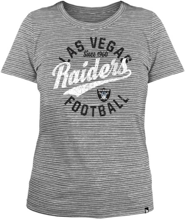 New Era Women's Las Vegas Raiders Space Dye Grey T-Shirt product image