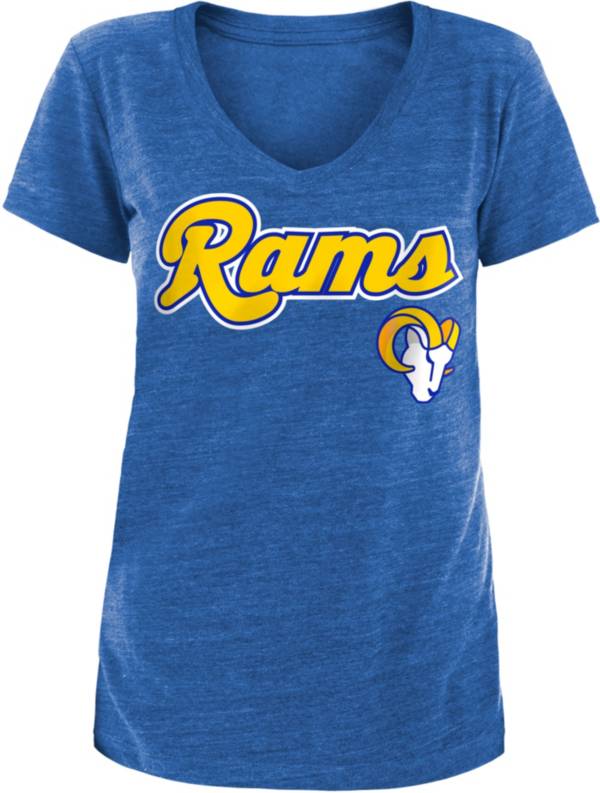 New Era Apparel Women's Los Angeles Rams Graphic Logo Royal T-Shirt