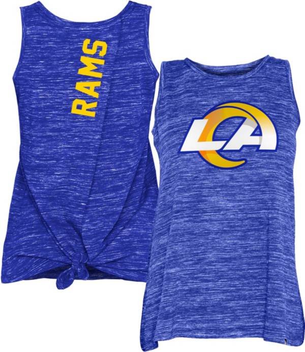 New Era Women's Los Angeles Rams Splitback Blue Tank Top
