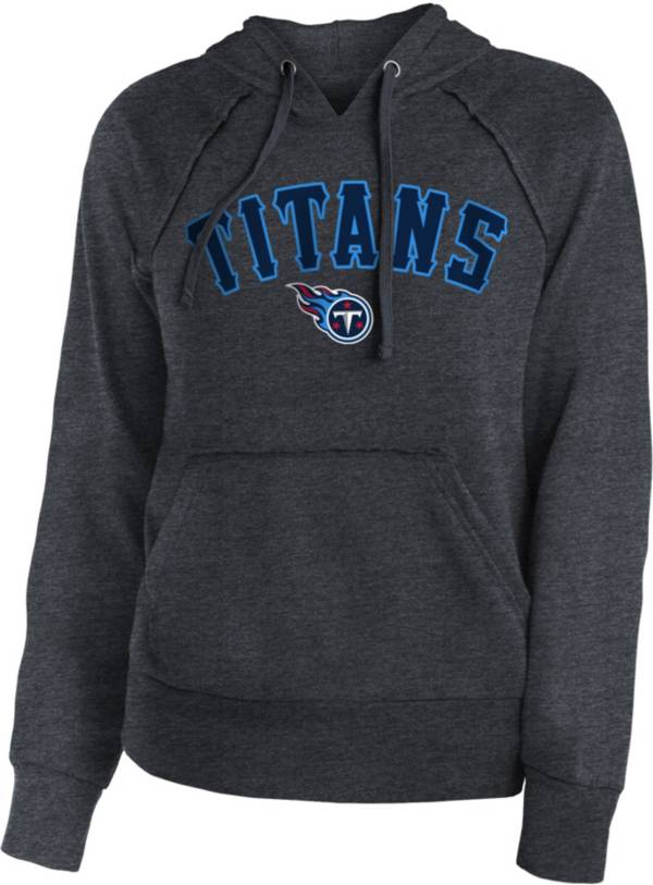 New Era Apparel Women's Tennessee Titans Graphic Charcoal Hoodie