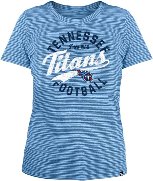New Era Women's Tennessee Titans Space Dye Blue T-Shirt product image
