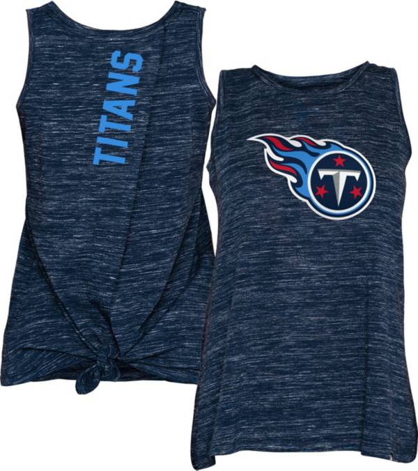 New Era Women's Tennessee Titans Splitback NAVY Tank Top