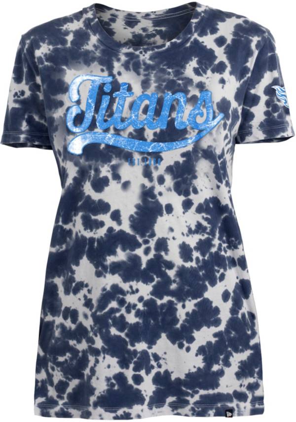 New Era Apparel Women's Tennessee Titans Tie Dye Blue T-Shirt product image