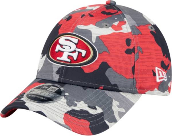 New Era Youth San Francisco 49ers Sideline Training Camp 2022 Camouflage 9Forty Adjustable Hat