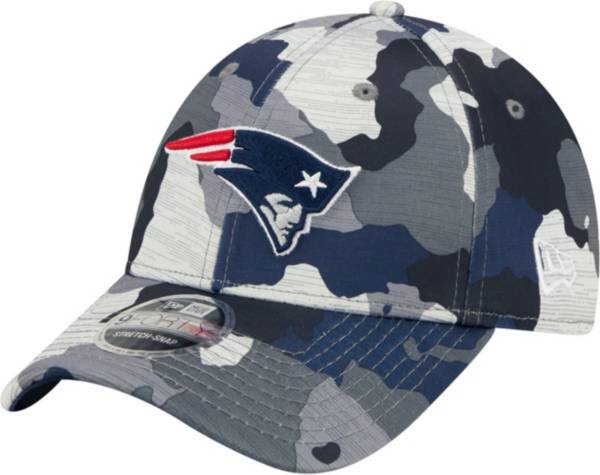 New Era Youth New England Patriots Sideline Training Camp 2022 Camouflage 9Forty Adjustable Hat