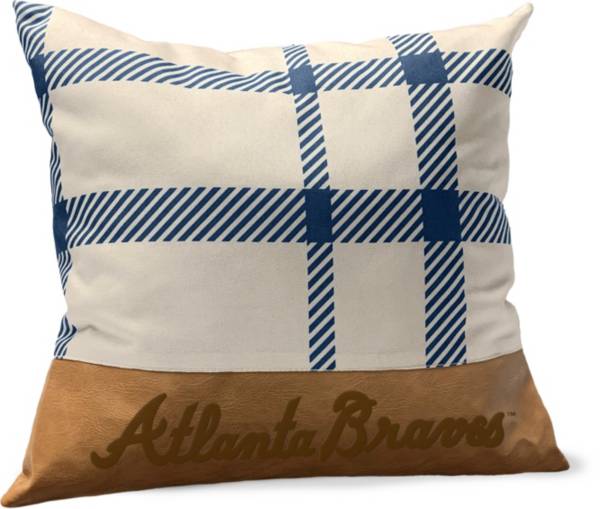 Pegasus Sports Atlanta Braves Faux Leather Pillow