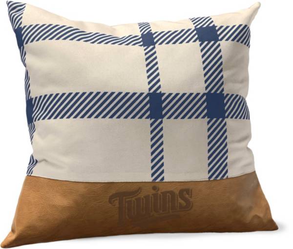 Pegasus Sports Minnesota Twins Faux Leather Pillow