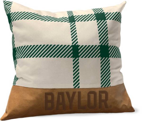 Pegasus Sports Baylor Bears Faux Leather Pillow