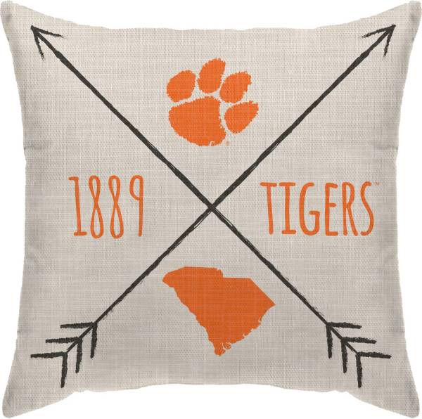 Pegasus Sports Clemson Tigers Cross Décor Pillow