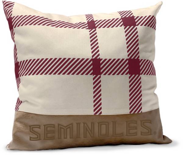 Pegasus Sports Florida State Seminoles Faux Leather Pillow