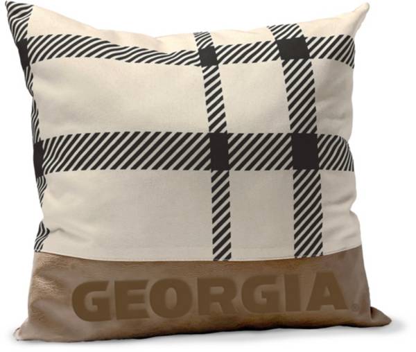 Pegasus Sports Georgia Bulldogs Faux Leather Pillow