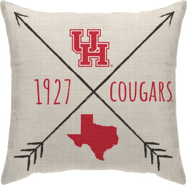 Pegasus Sports Houston Cougars Cross Décor Pillow