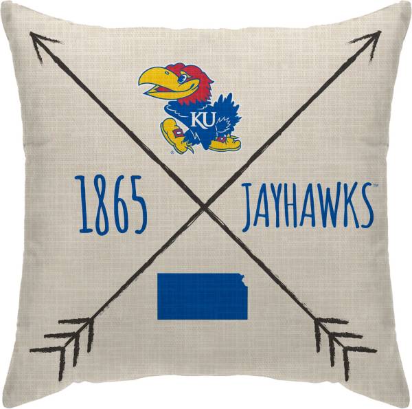 Pegasus Sports Kansas Jayhawks Cross Décor Pillow