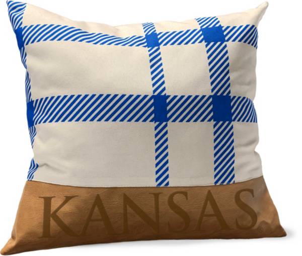 Pegasus Sports Kansas Jayhawks Faux Leather Pillow