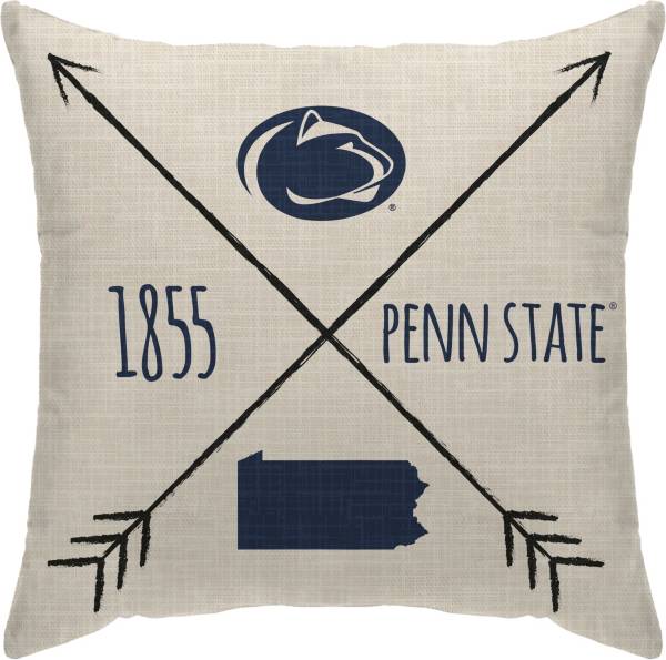 Pegasus Sports Penn State Nittany Lions Cross Décor Pillow