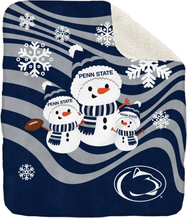 Pegasus Sports Penn State Nittany Lions Snowman Throw blanket