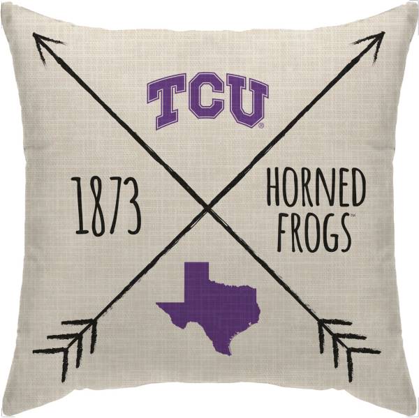 Pegasus Sports TCU Horned Frogs Cross Décor Pillow